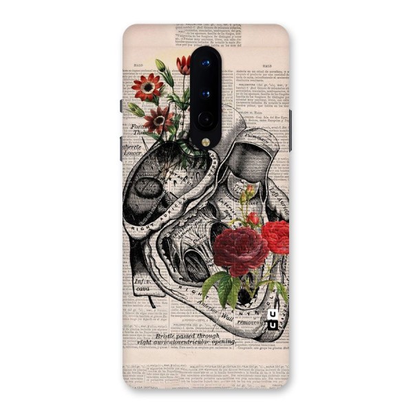 Heart Newspaper Back Case for OnePlus 8