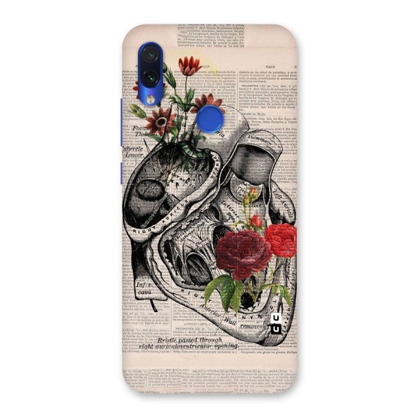 Heart Newspaper Back Case for Redmi Note 7