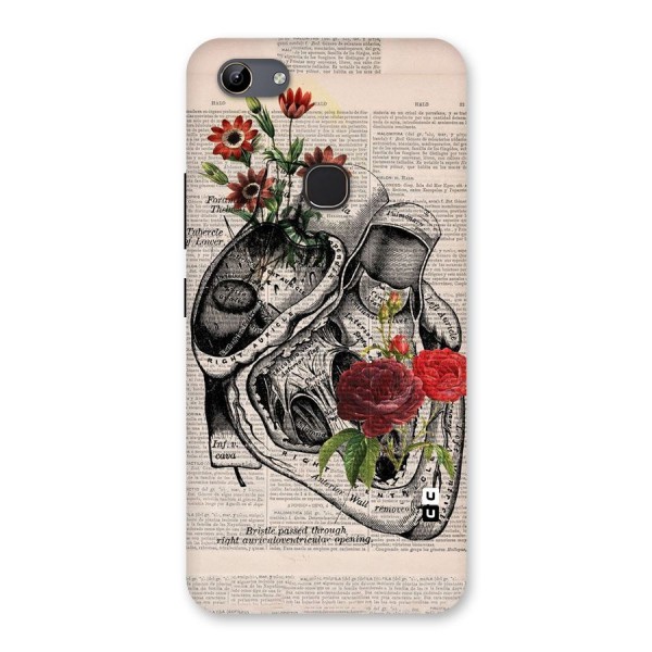 Heart Newspaper Back Case for Vivo Y81