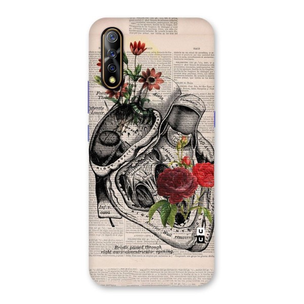 Heart Newspaper Back Case for Vivo Z1x