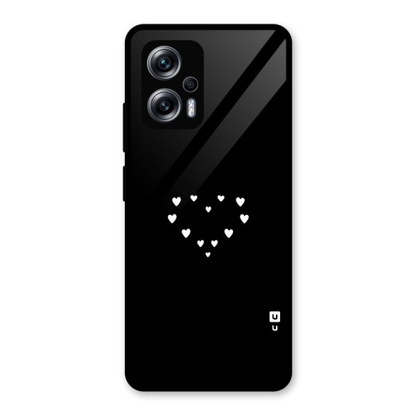 Heart of Hearts Glass Back Case for Redmi K50i