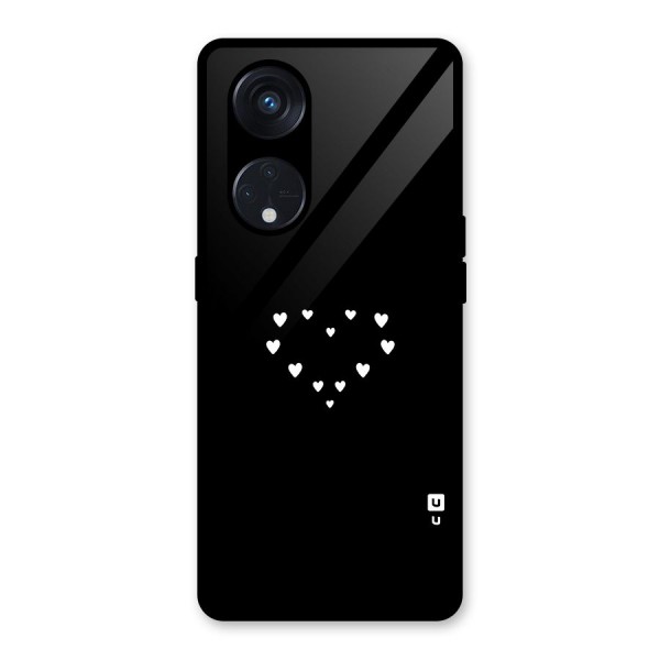 Heart of Hearts Glass Back Case for Reno8 T 5G