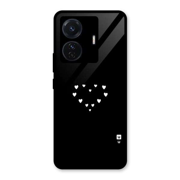 Heart of Hearts Glass Back Case for Vivo T1 Pro