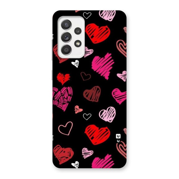 Hearts Art Pattern Back Case for Galaxy A52