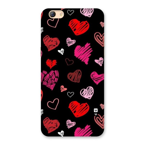 Hearts Art Pattern Back Case for Oppo F3 Plus