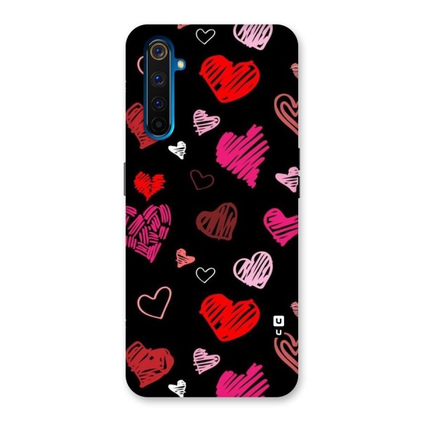 Hearts Art Pattern Back Case for Realme 6 Pro