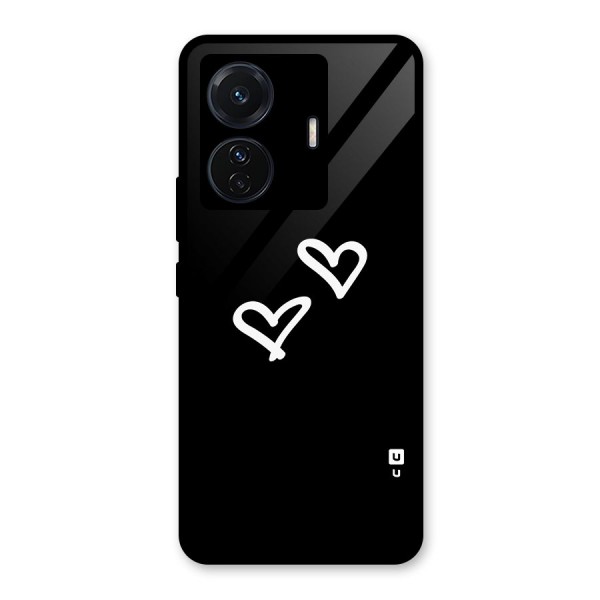 Hearts Love Glass Back Case for Vivo T1 Pro