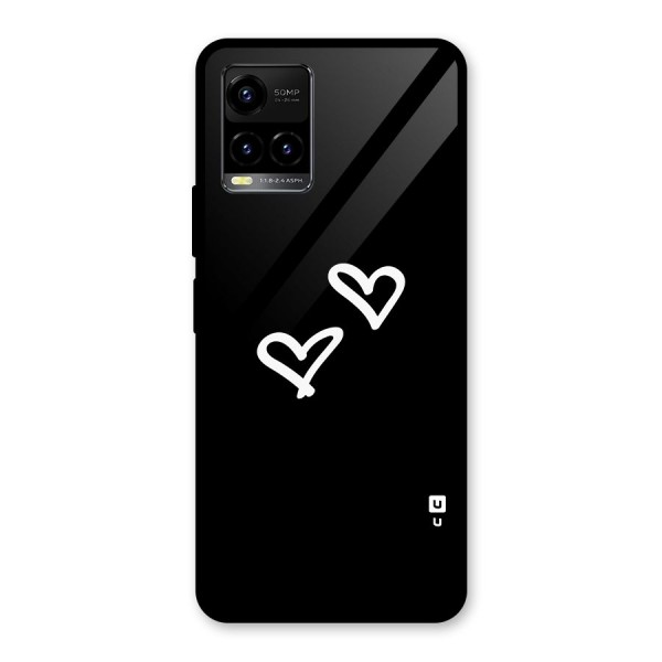 Hearts Love Glass Back Case for Vivo Y21 2021