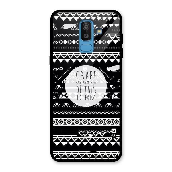 Hell Diem Glass Back Case for Galaxy J8