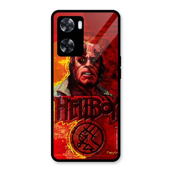 Hellboy Artwork Glass Back Case for Oppo A77