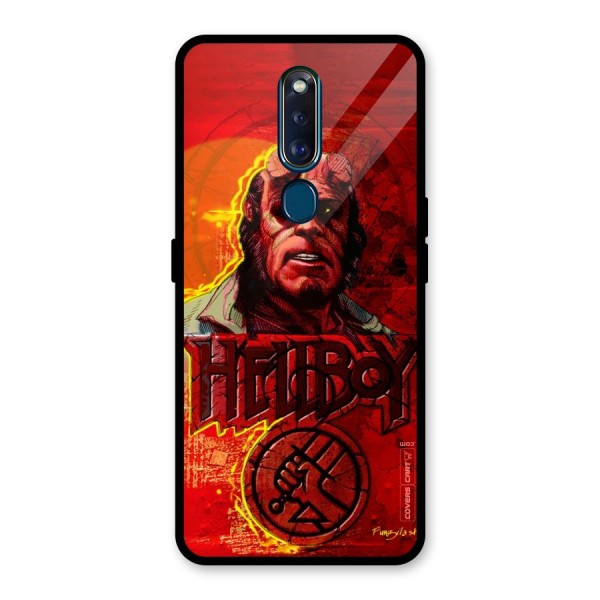 Hellboy Artwork Glass Back Case for Oppo F11 Pro