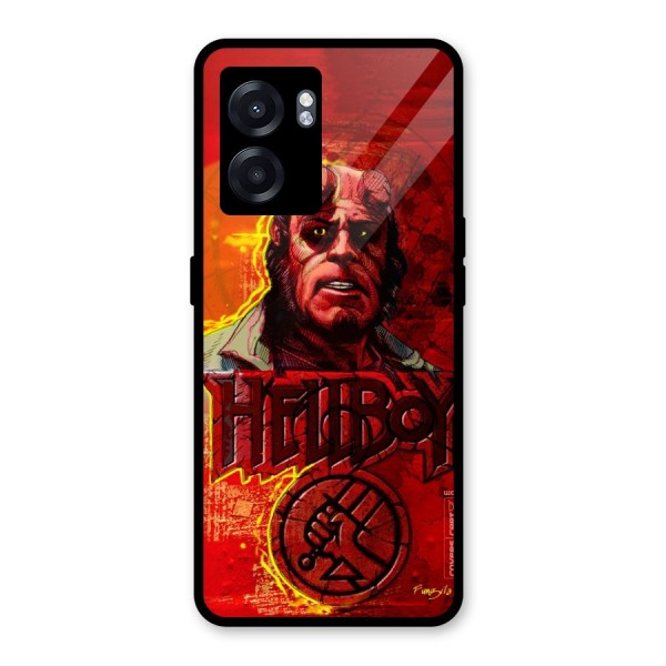 Hellboy Artwork Glass Back Case for Oppo K10 (5G)