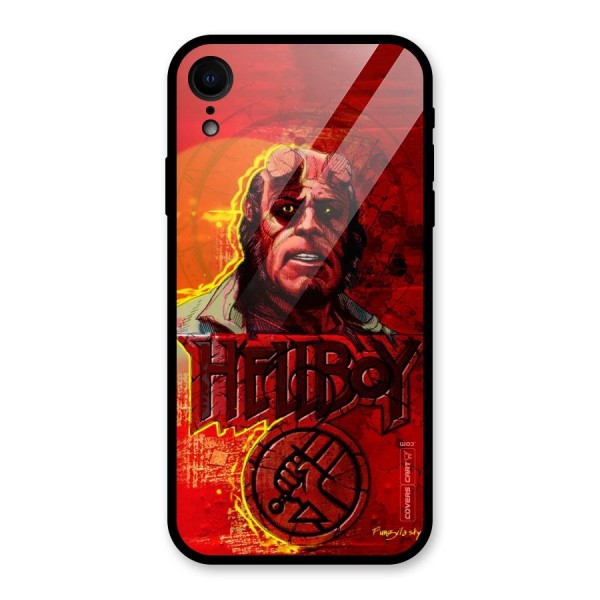 Hellboy Artwork Glass Back Case for XR