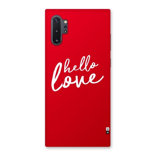 Hello Love Back Case for Galaxy Note 10 Plus