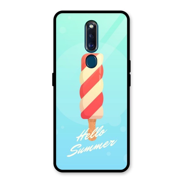 Hello Summer Glass Back Case for Oppo F11 Pro