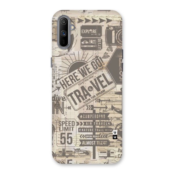 Here We Travel Back Case for Realme C3