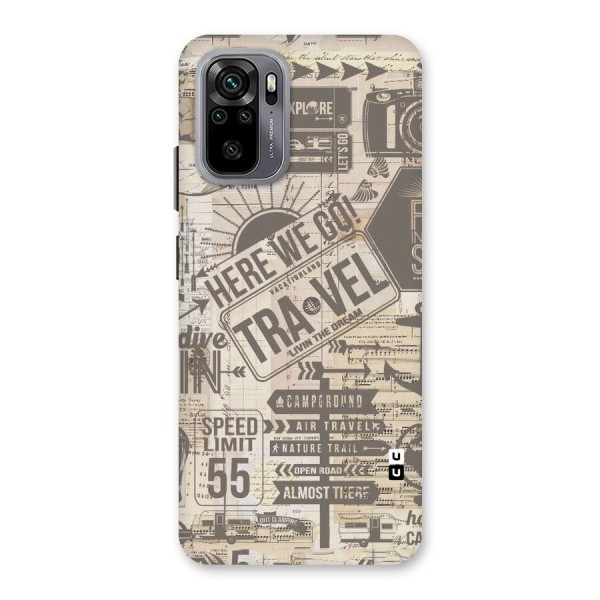 Here We Travel Back Case for Redmi Note 10