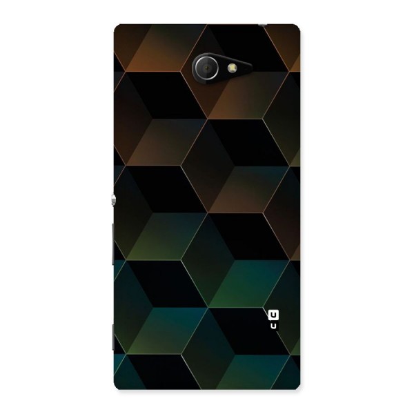 Hexagonal Design Back Case for Sony Xperia M2