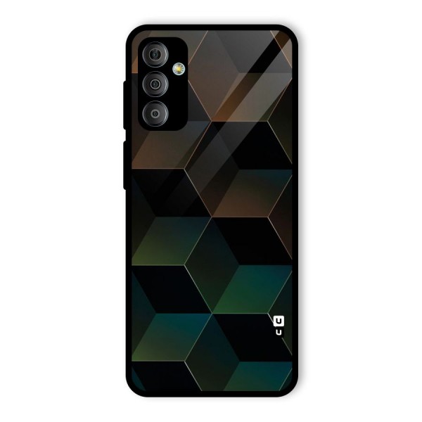 Hexagonal Design Glass Back Case for Galaxy F23