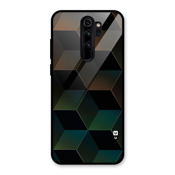 Hexagonal Design Glass Back Case for Redmi Note 8 Pro