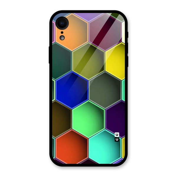 Hexagonal Palette Glass Back Case for XR