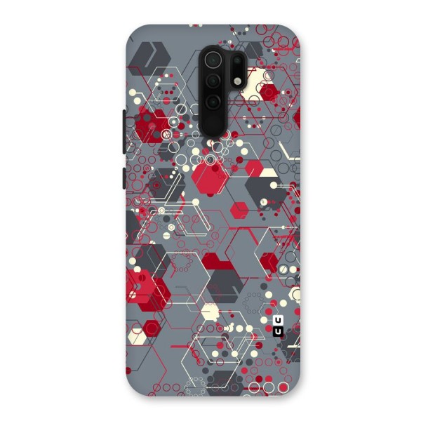 Hexagons Pattern Back Case for Redmi 9 Prime