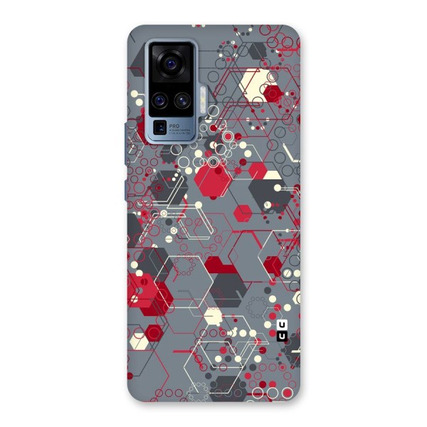 Hexagons Pattern Back Case for Vivo X50 Pro