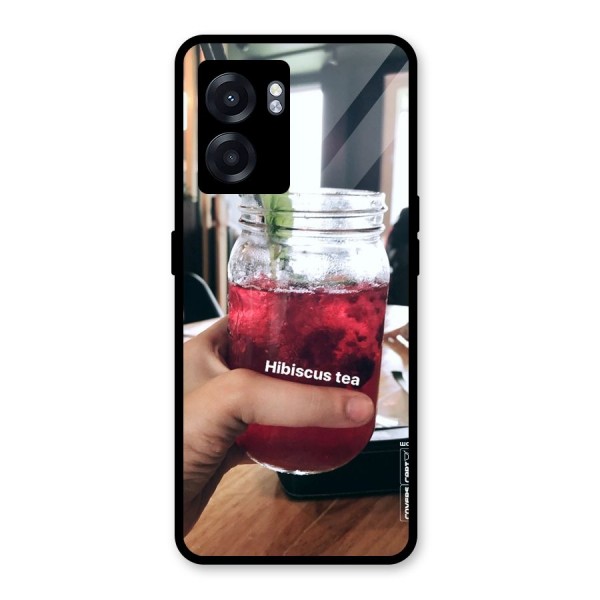 Hibiscus Tea Glass Back Case for Oppo K10 (5G)