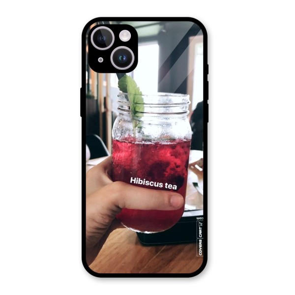 Hibiscus Tea Glass Back Case for iPhone 14 Plus