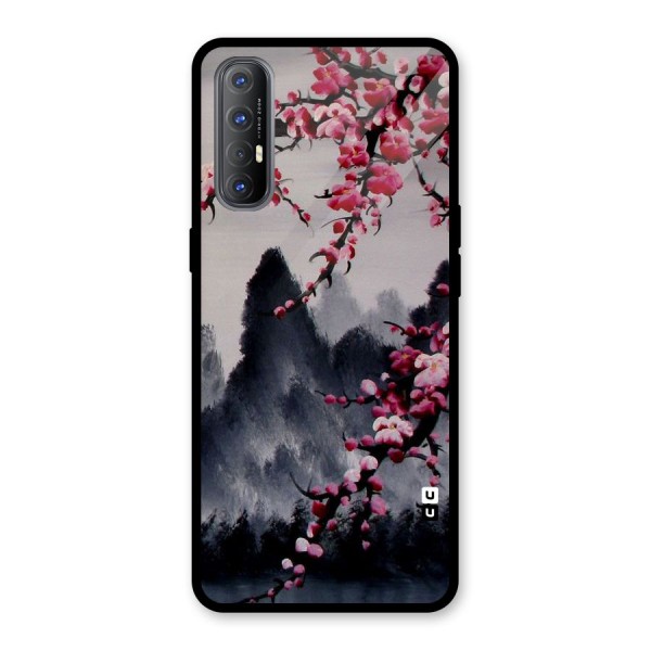 Hills And Blossoms Glass Back Case for Oppo Reno3 Pro