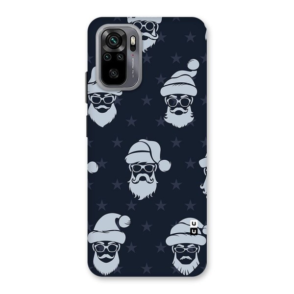 Hipster Santa Back Case for Redmi Note 10