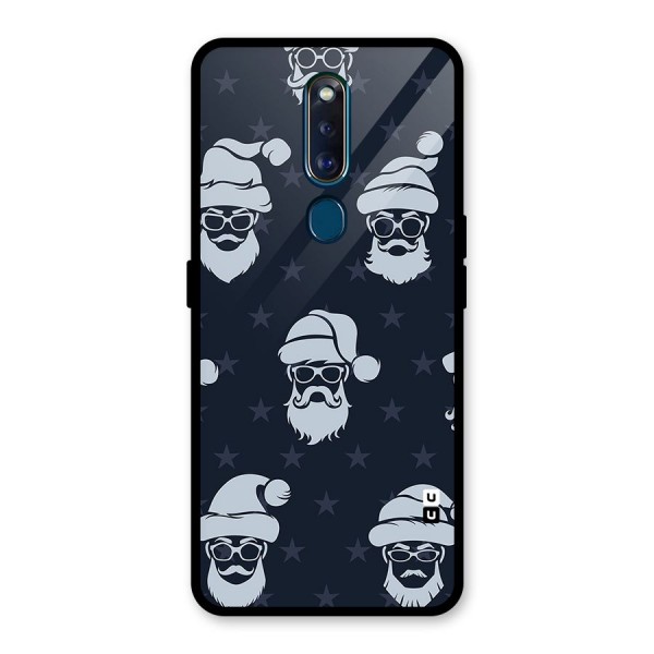 Hipster Santa Glass Back Case for Oppo F11 Pro