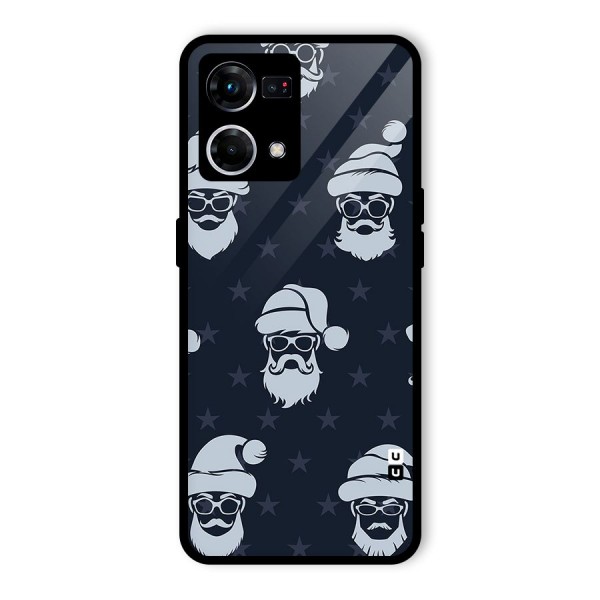 Hipster Santa Glass Back Case for Oppo F21s Pro 4G