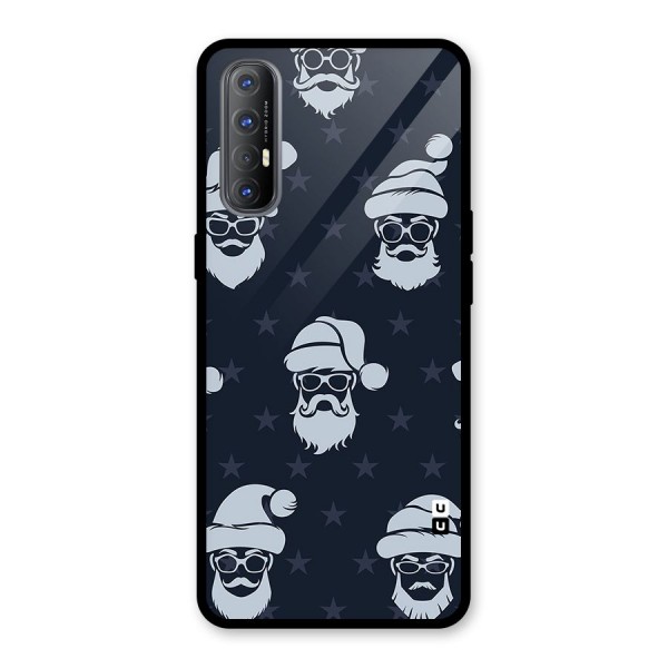 Hipster Santa Glass Back Case for Oppo Reno3 Pro