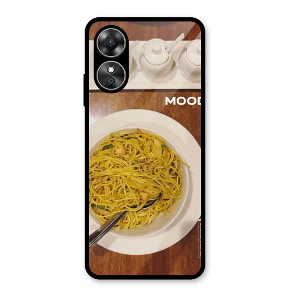 Hogging Mood Glass Back Case for Oppo A17