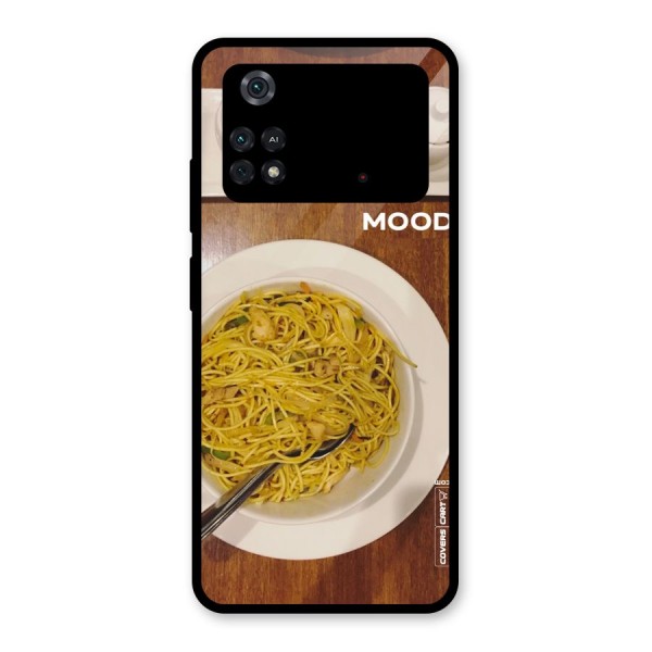 Hogging Mood Glass Back Case for Poco M4 Pro 4G