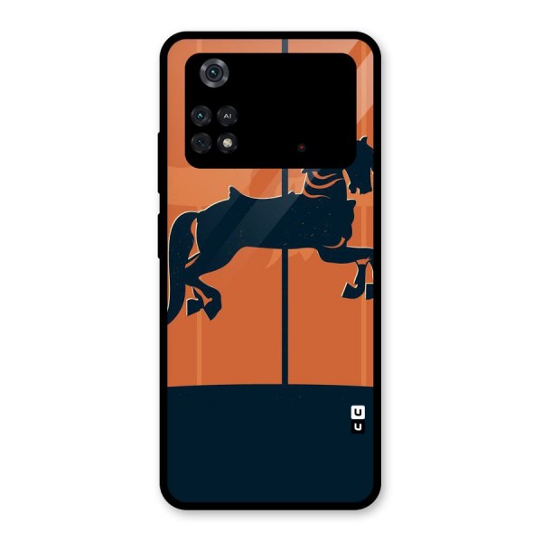 Horse Glass Back Case for Poco M4 Pro 4G