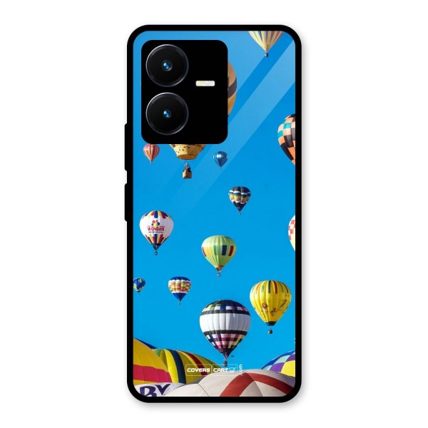 Hot Air Baloons Glass Back Case for Vivo Y22