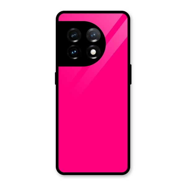 Hot Pink Glass Back Case for OnePlus 11