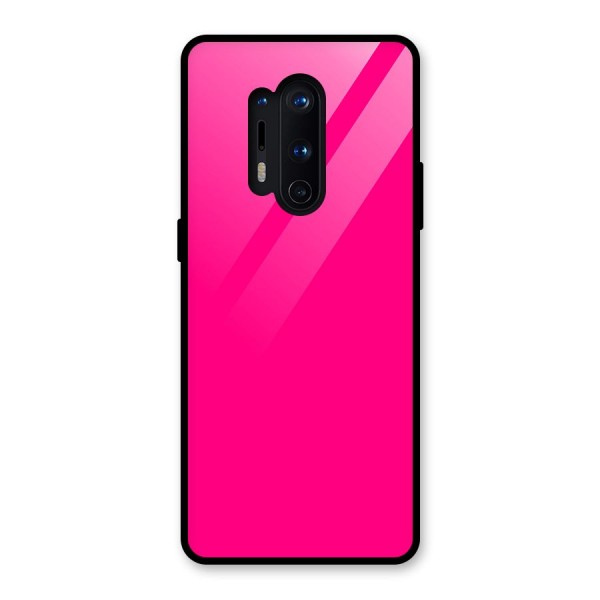 Hot Pink Glass Back Case for OnePlus 8 Pro