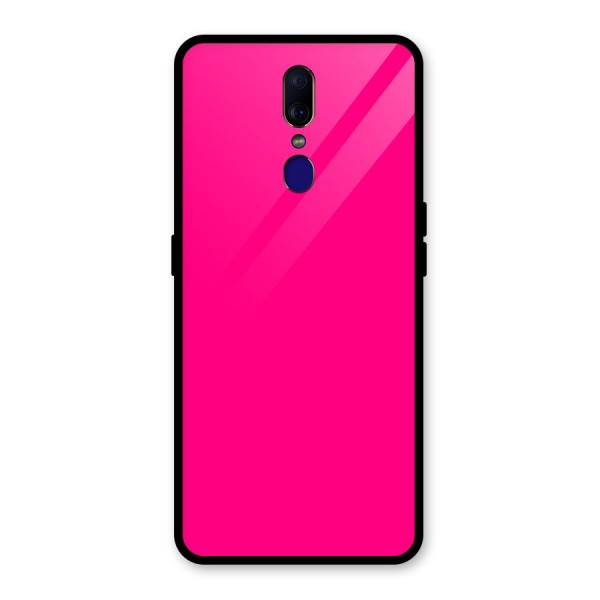 Hot Pink Glass Back Case for Oppo F11