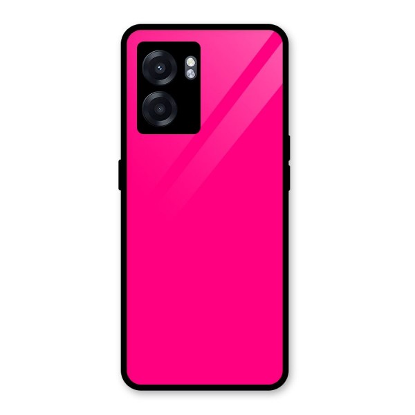 Hot Pink Glass Back Case for Oppo K10 (5G)