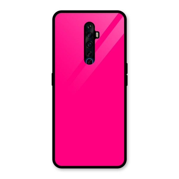 Hot Pink Glass Back Case for Oppo Reno2 Z