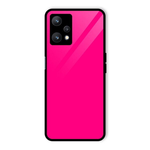 Hot Pink Glass Back Case for Realme 9 Pro 5G