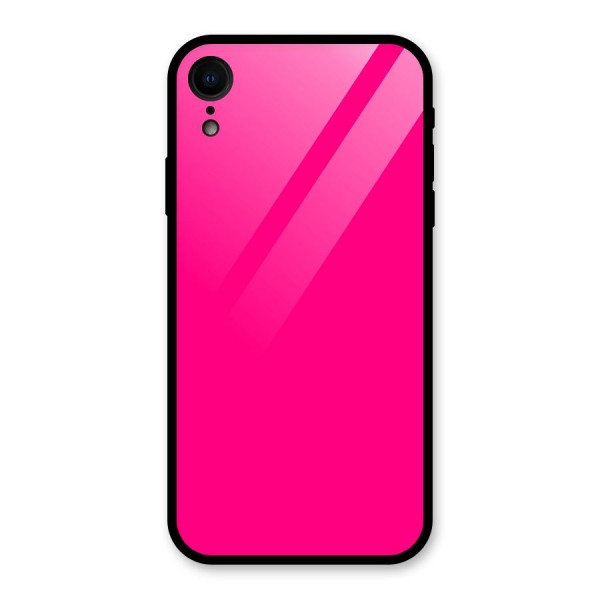 Hot Pink Glass Back Case for XR