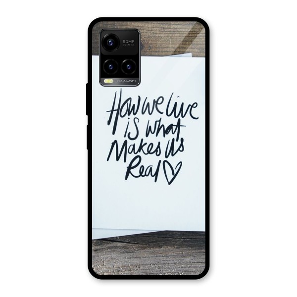 How We Live Glass Back Case for Vivo Y21 2021