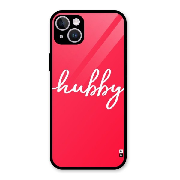 Hubby Glass Back Case for iPhone 14 Plus