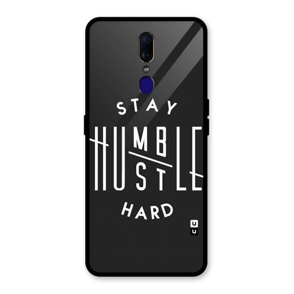 Hustle Hard Glass Back Case for Oppo F11