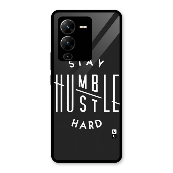 Hustle Hard Glass Back Case for Vivo V25 Pro