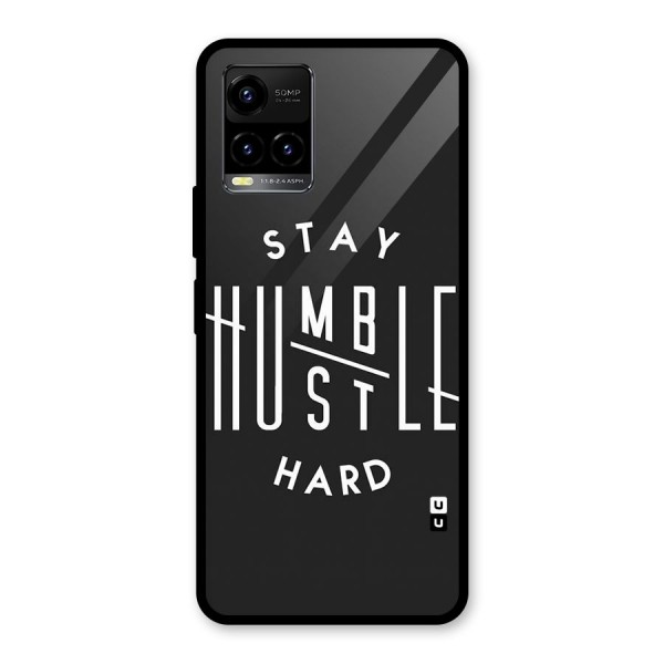 Hustle Hard Glass Back Case for Vivo Y21 2021